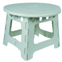 ON THE ROAD RV SMALL WHITE PLASTIC FOLDING TABLE