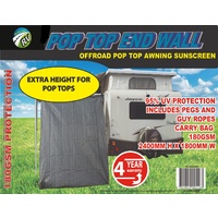 On the Road RV 4WD Pop Top Privacy Screen End Wall