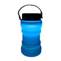 COLLAPSIBLE SILICONE SOLAR LANTERN DRINK BOTTLE
