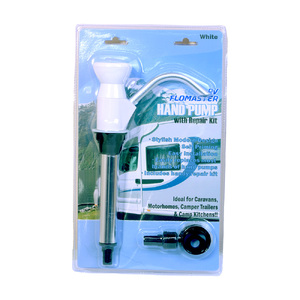 RV Flomaster White Hand Pump with Repair Kit