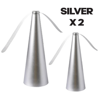 2 Pack Fly Fan Repeller - Silver
