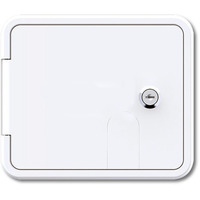 RV Flomaster Gravity/city Water Inlet Hatch - White