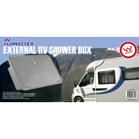 RV FLOWMASTER EXTERNAL SHOWER BOX WHITE - WATERMARKED
