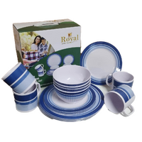 Royal Kitchenware Ocean 16 Piece Melamine Set