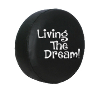 27 Inch &#39;Living the Dream&#39; Spare Wheel Cover