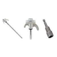 Hard Surface Metal Screw Peg - 8 Pack