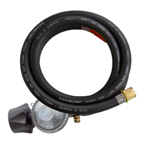 Gasmate PVC Hose &amp; Regulator LCC27 to 5/8&quot; UNF (3/8&quot; SAE) 1500mm