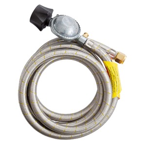 Gasmate Braided Hose &amp; Regulator LCC27 to 5/8&quot; UNF (3/8&quot; SAE) 2000mm