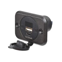 Flush Mount Socket &amp; Meter USB-C