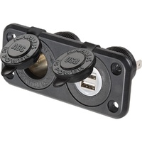 NARVA FLUSHMOUNT ACC/USB SOCKET BLACK 81144BL
