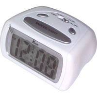 LCD Alarm Clock WHITE