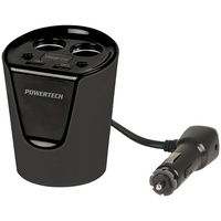 POWERTECH IN-CAR CUP HOLDER CHARGER