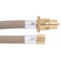 10mm Gas Heater hose assembly 3/8&quot;SAE F x Male bayonet x 1500mm