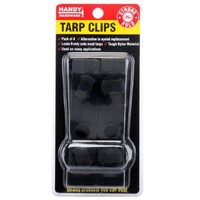 Tarpaulin Clips Black Hold 25kg 4 Pack