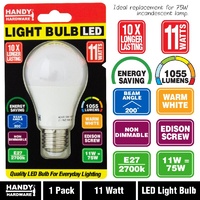 Bulb 11W LED Light - Warm White - E27 (Screw)