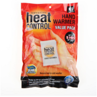 HAND WARMER SINGLE USE 9cm x 5.5cm Value Pack 5 x Pairs