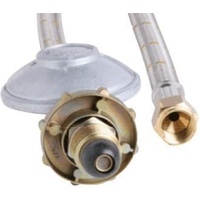 10mm SS Hose &amp; Reg 2kg 3/8&quot; SAEF x POL  900mm