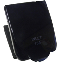 15 Amp Power Inlet - Black