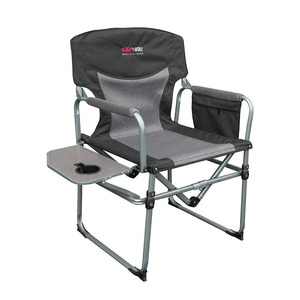 Black Wolf Compact Directors Chair - Black