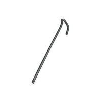 4x8mm x 225mm Galvanised Key Head Tent Peg