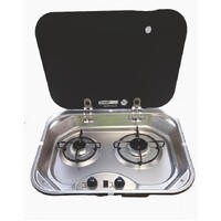 Camec RV Gas Hob - 2 Burner