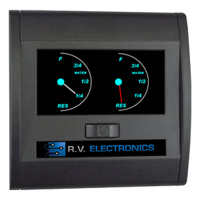 BLACK DOUBLE LCD WATER LEVEL INDICATOR GAUGE LCD0196