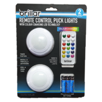 Brillar Remote Controlled Puck Lights With Colour Changing LED Technology
