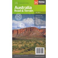 Hema Australia Road and Terrain Map (2nd edition)