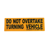 Do Not Overtake Turning Vehicle Sticker