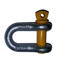 D Shackle 10mm 1T Rated Yellow 