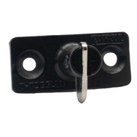 Stay put Fastener Horizontal Single Black