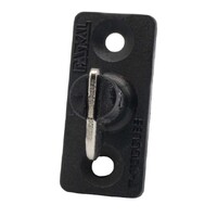 Stay put Fastener Vertical Double Black