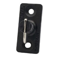 Stay put Fastener Vertical Single Black