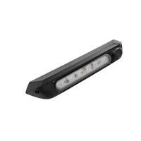 TRA 287mm Dual LED Light 12V Awning Light Amber/White Lights Black (No Switch)