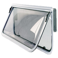 Odyssey Windows WHITE 2 Radius Corner Single Hopper