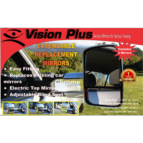 Vision Plus Mirrors TOYOTA PRADO 150 SERIES 2009 -> With Indicators