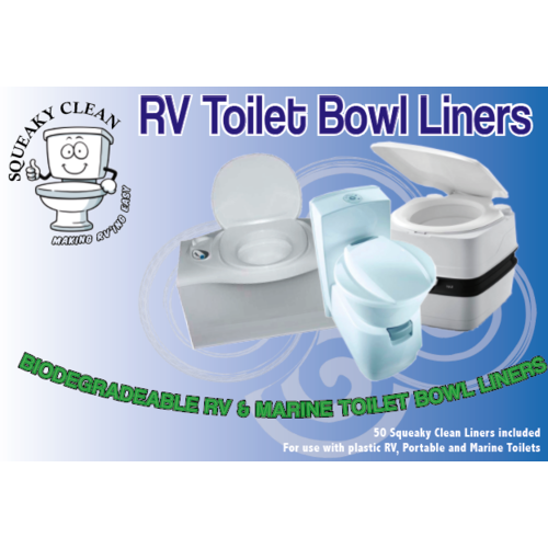 Squeaky Clean RV Toilet Bowl Liners