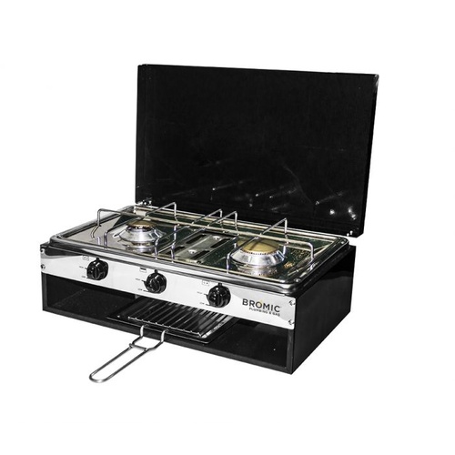 Caravan-Lido Junior Deluxe 2 Burner with Grill (With Flame Safe)