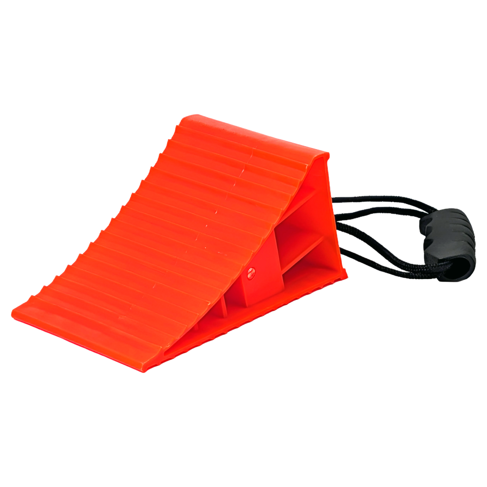 Deluxe Wheel Chock with Handle & Cord
