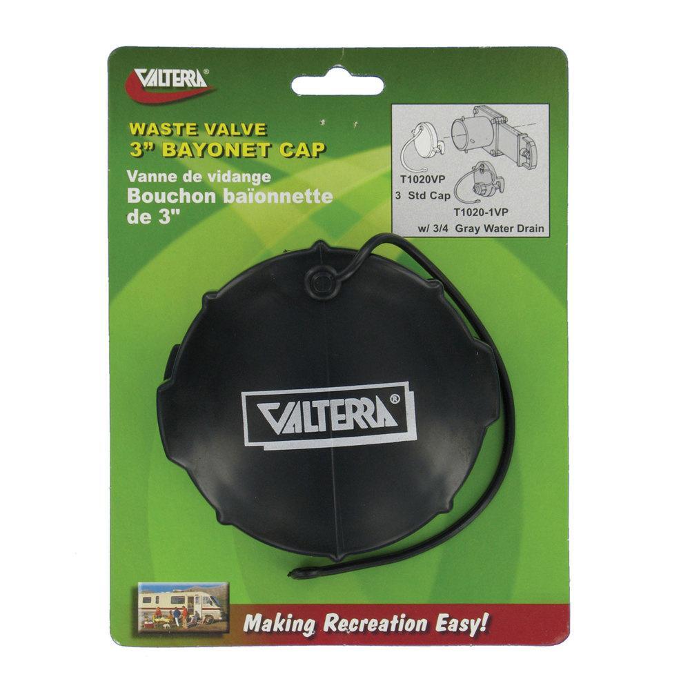 Valterra Waste Valve 3" Bayonet Cap T1020VP