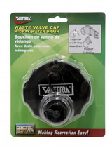 VALTERRA WASTE VALVE CAP WITH GRAY WATER DRAIN