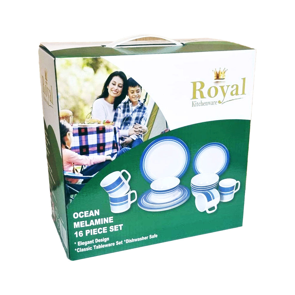 Royal Kitchenware Ocean 16 Piece Melamine Set