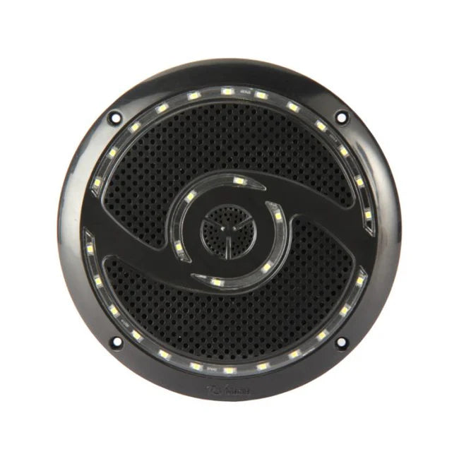 RV Media 6" 200W Waterproof 30 Led Speakers - Black