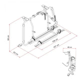 Fiamma Carry-Bike VW T6 Pro Bike Rack - Silver / 2 Bikes