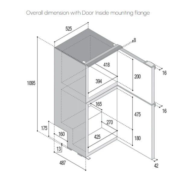 Vitrifrigo DP150iD Fridge Freezer - 150lt