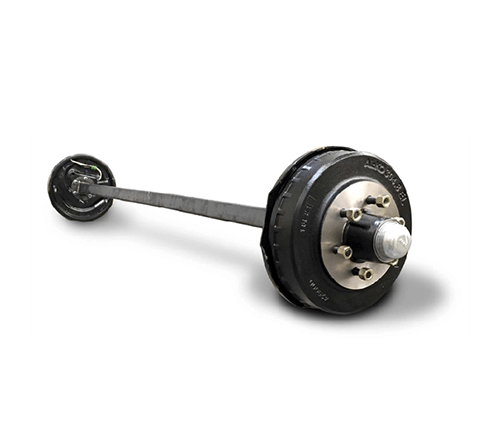 1200kg 45mm Square Axle, 9" Hydraulic Brakes, 16" Wheels, Fits HT 5-Stud Pattern, 1810mm Length