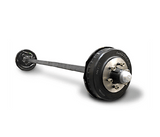1200kg 45mm Square Axle, 9" Hydraulic Brakes, 16" Wheels, Fits HT 5-Stud Pattern, 1810mm Length