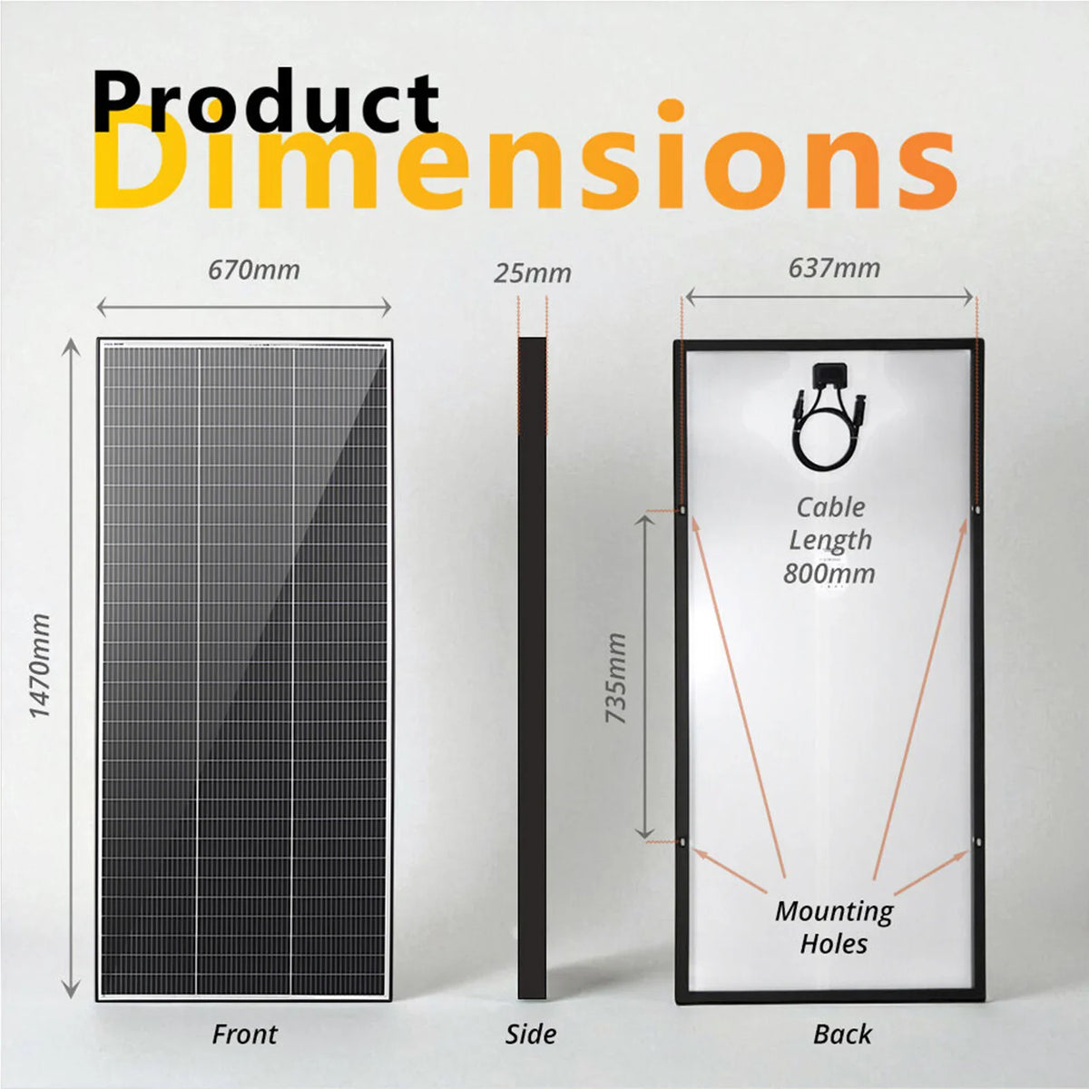 Exotronic 220W Fusion Fixed Solar Panel