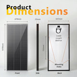 Exotronic 220W Fusion Fixed Solar Panel