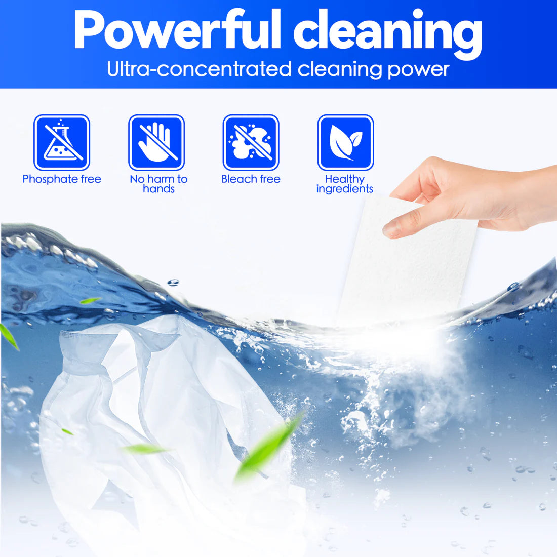 ECO FRIENDLY NO WASTE 25 LAUNDRY DETERGENT SHEETS